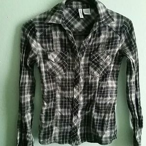 Grey,Black,White Flannel From Tilly's