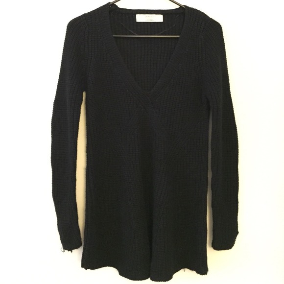Winter Sale! Knit black, v-neck sweater!