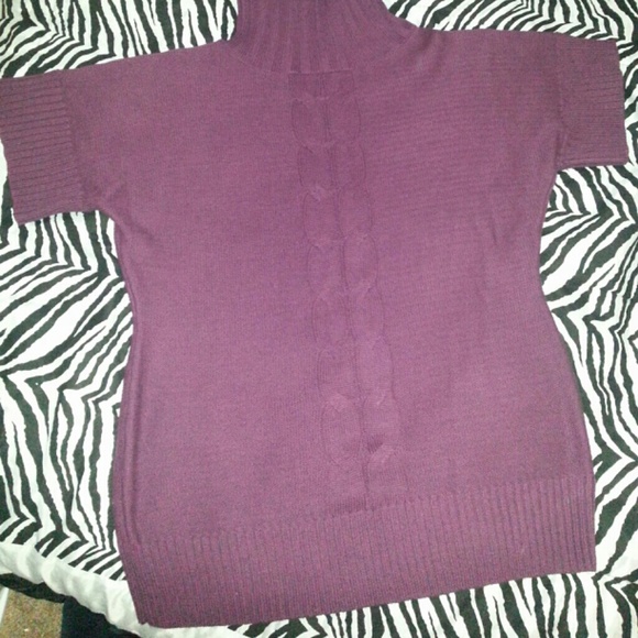 Plum sweater tunic