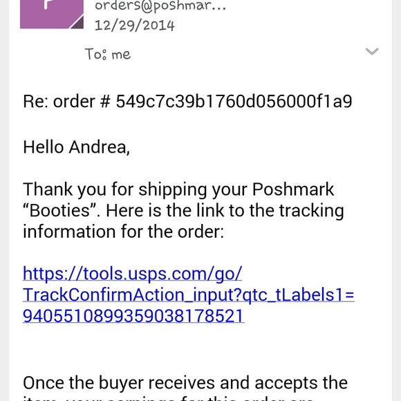 Tracking number