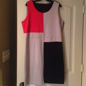 Color Block Dress by The Limited