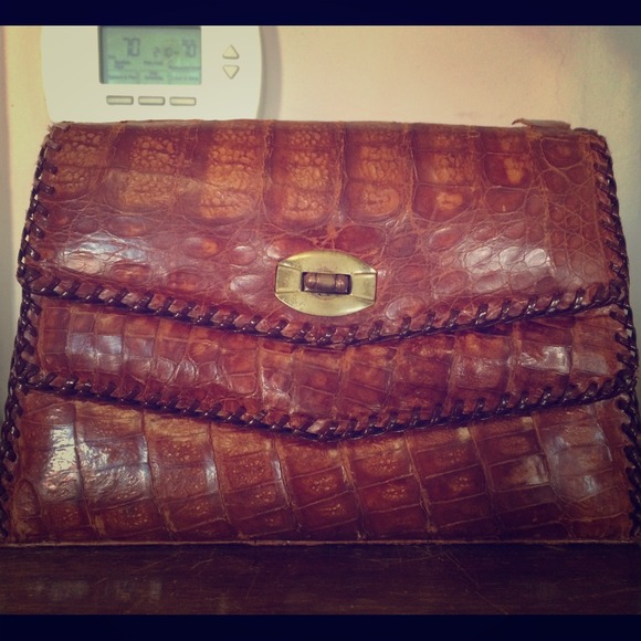 ***SOLD*** Genuine Alligator Skin Bag