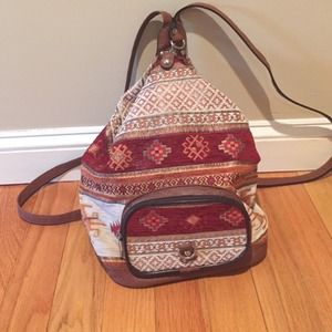 Embroidered backpack