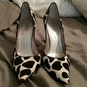 Guess by Marciano "Carrielee" Giraffe Print Pumps