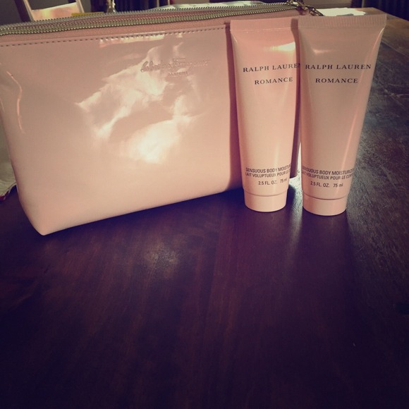 Makeup Bag with two RalphLauren Moisturizers