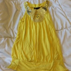 Yellow dress tank