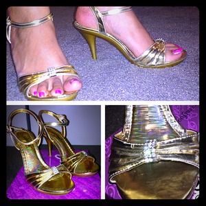 Gold heels