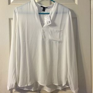 White Woven Top Brand New