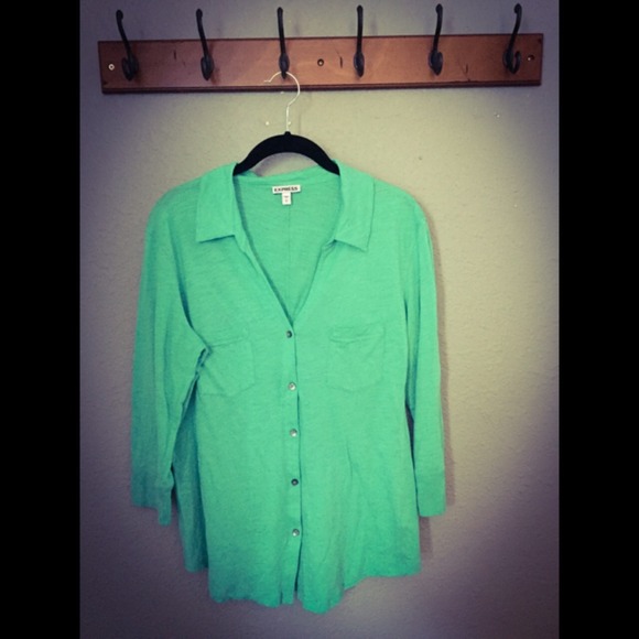 Express mint green soft top