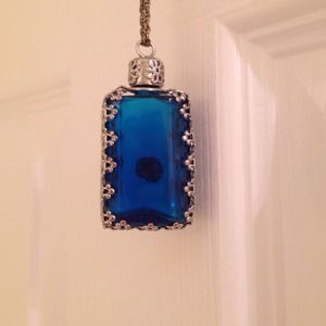 Perfume bottle necklace