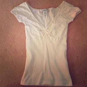 White Bebe top