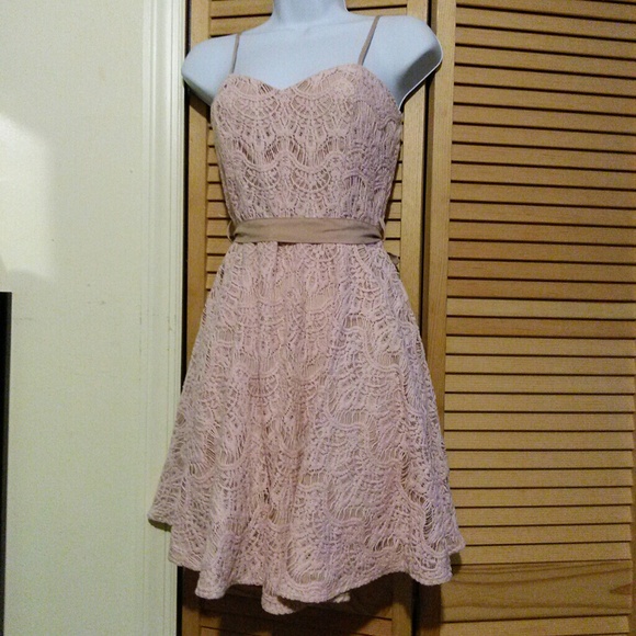 Dresses & Skirts - Pink Lace dress NWOT