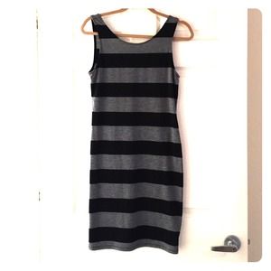 Black and Grey striped dress