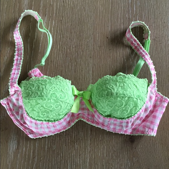 Betsey Johnson Other - Betsey Johnson Gingham Demi Bra