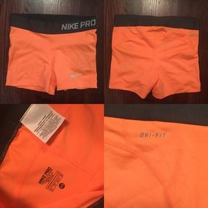 ✨CLEAROUT SALE✨ Nike Pro Shorts- Atomic Orange