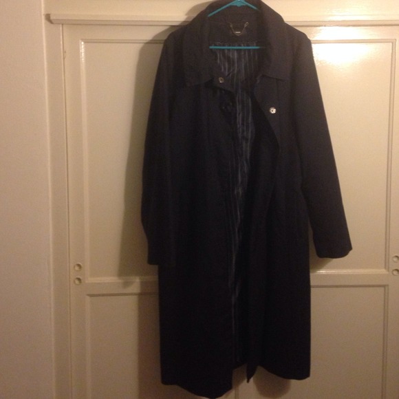 **not for sale**Navy blue knee length jacket - Picture 3 of 4