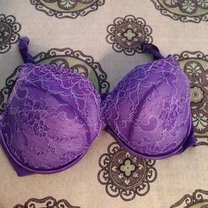 Cacique lace plunge bra