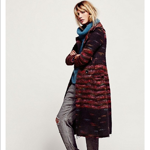 Brand New Free People Every Minute Wool Maxi Coat
