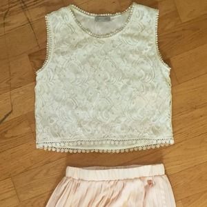 Ivory Crochet Crop Top