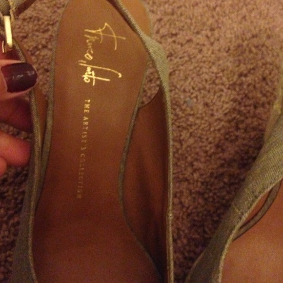 **not for sale**Franco Sarto sling back wedges - Picture 4 of 4