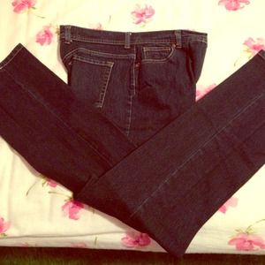 Dark wash denim jeans