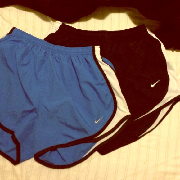 Two Nike workout shorts
