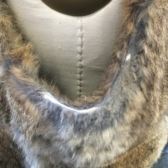 Adrienne Landau rabbit fur vest! - Picture 3 of 4
