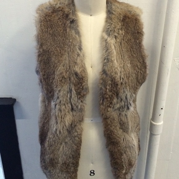Adrienne Landau rabbit fur vest! - Picture 2 of 4