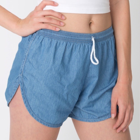 American Apparel denim leisure short