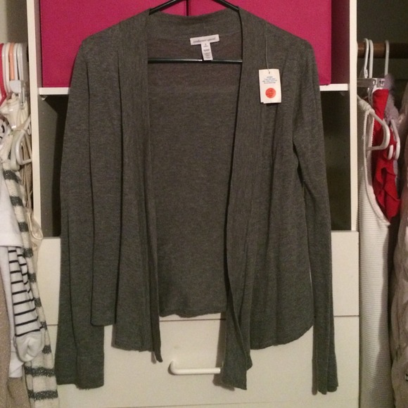 Heather grey cardigan
