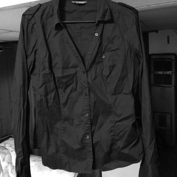 Black dressy Armani Exchange XL blouse