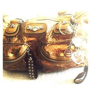 Gold Kathy Van Zeeland Handbag