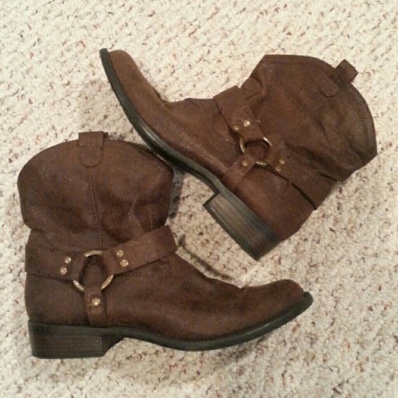 Mossimo Suede Dark Brown Boots