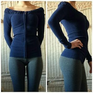 Navy Blue Zip Up - Guess