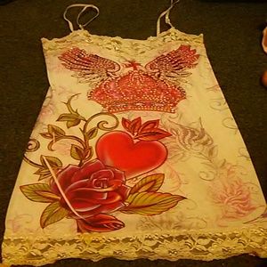 A tanktop and a strapless shirt together