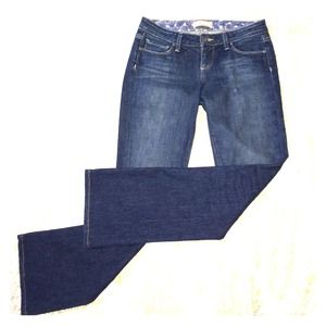 Paige Dark Wash Boot Cut Jeans