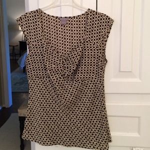 Ann Taylor brown and cream shell. Sz 4