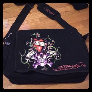 Ed Hardy laptop travel bag