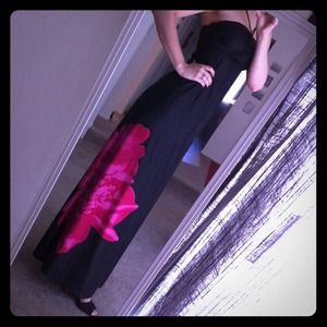 Black silk dress