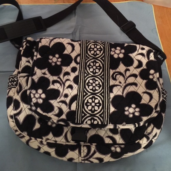 Vera Bradley - messenger bag night black and white