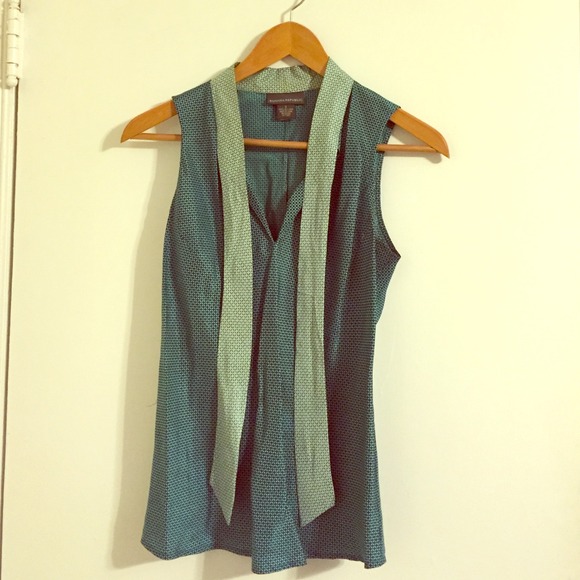 Dark Teal, Light Teal, Sleeveless Shell