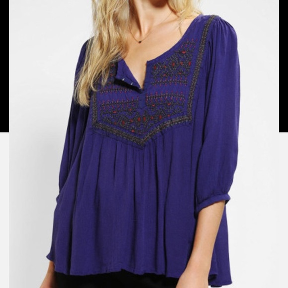 Urban outfitters embroidered top