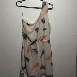 A Rory Beca chiffon over the shoulder dress