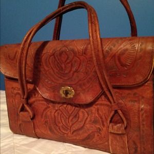 Leather vintage purse