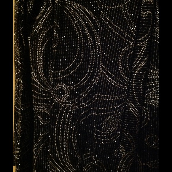 Black Sparkles 2 Piece Top and Jacket - Picture 3 of 3