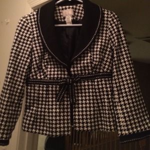 Houndstooth blazer