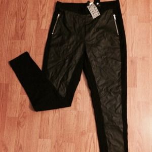 Black Faux Leather Leggings