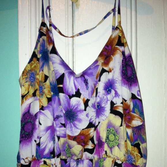 Floral print maxi dress