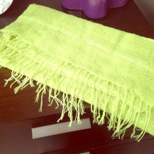 Neon green scarf