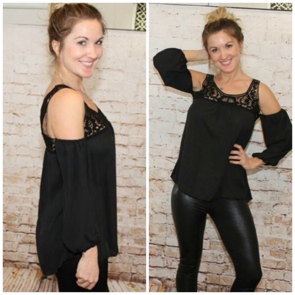 🆕Crochet Detail Open Shoulder Sexy Top, in Black!